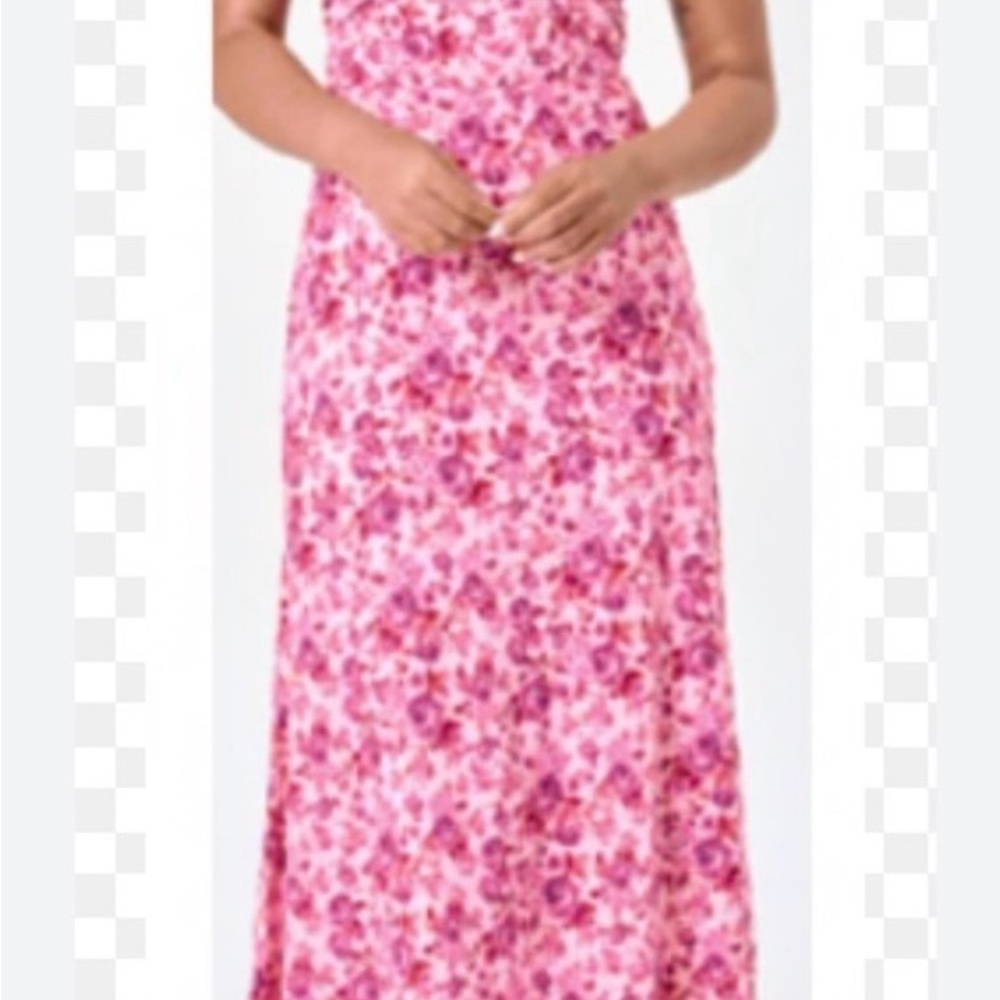Trixxi Pink Floral Strapless Dress - Picture 11 of 11